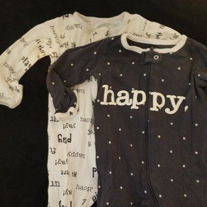 2 pack Sleeper/Rompers Size 0-3 M
